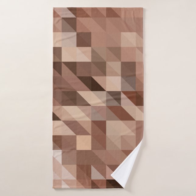 Abstrakter geometrischer Hintergrund sieht stilisi Badehandtuch (Badehandtuch)