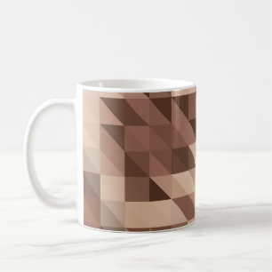 Abstrakter geometrischer Hintergrund sieht stilisi Kaffeetasse
