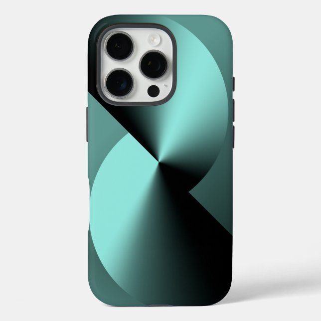 Abstrakter geometrischer iPhone 16 Pro Hülle (Rückseite)