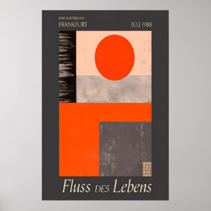 Abstrakter geometrischer Kunst Druck Frankfurt Aus Poster