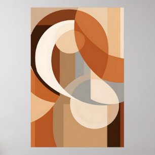 Abstrakter geometrischer Minimalismus Poster