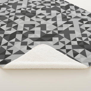 Abstrakter geometrischer Mosaikhintergrund, militä Sherpadecke