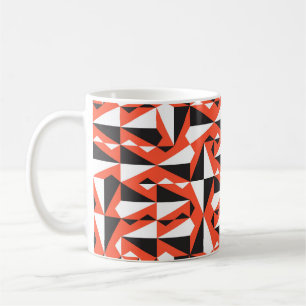 Abstrakter geometrischer Pinsel: Vintages Muster Kaffeetasse