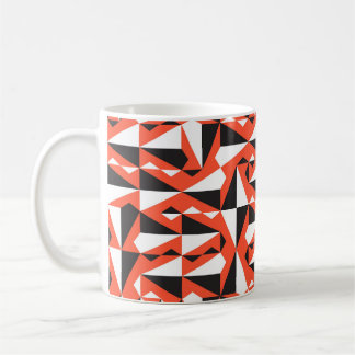 Abstrakter geometrischer Pinsel: Vintages Muster Kaffeetasse