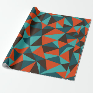 Abstrakter geometrischer Retro-Hintergrund - Vinta Geschenkpapier