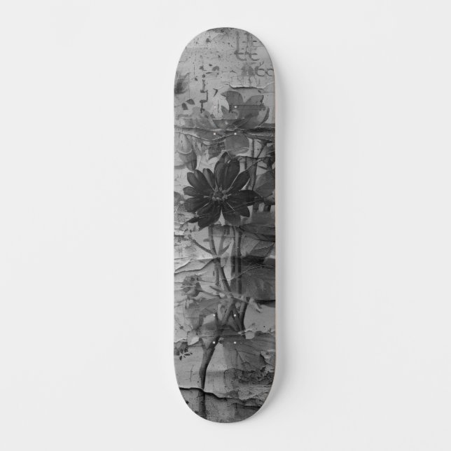 Abstrakter, gestörter Grunge Skate Deck Skateboard (Vorderseite)