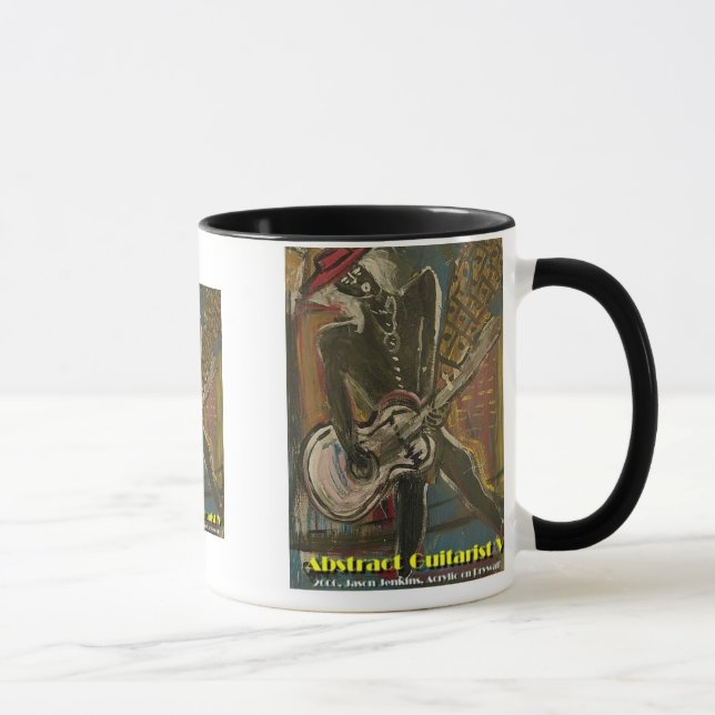 abstrakter Gitarrist V Tasse (Rechts)