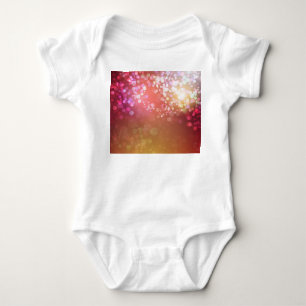 Abstrakter glamouröser, glänzender Hintergrund. Baby Strampler