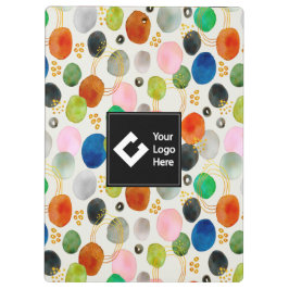 Abstrakter Glitzer aus Pebble Gold + Ihr Logo Klemmbrett