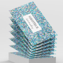 Abstrakter Glitzer Makeup Hair Lashes Nails Artist Visitenkarte