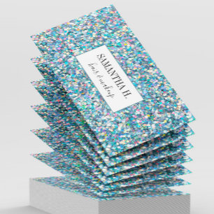 Abstrakter Glitzer Makeup Hair Lashes Nails Artist Visitenkarte