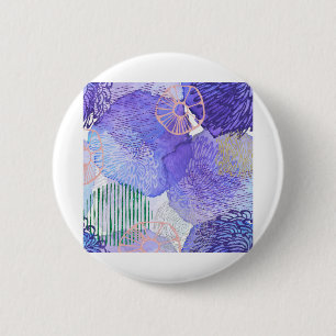 Abstrakter Glitzer mit Aquarellfarben Lila Button