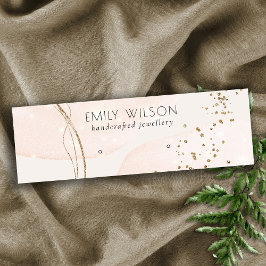 Abstrakter Glitzer Rose Gold Stuhlvortrag Mini Visitenkarte