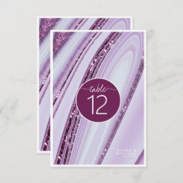 Abstrakter Glitzer Strata Tischnummer Plum ID903