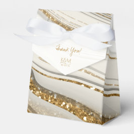 Abstrakter Glitzer Strata Wedding Vielen Dank IV I Geschenkschachtel