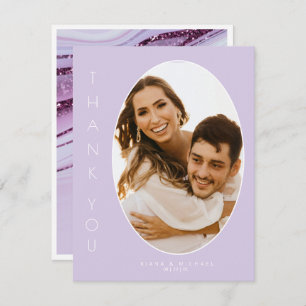 Abstrakter Glitzer Strata Wedding Vielen Dank, Lc  Dankeskarte