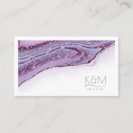 Abstrakter Glitzer Strata Wedding Website Lilc ID9 Begleitkarte