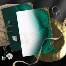 Abstrakter Glitzer Strata Wedding Wht Green ID903