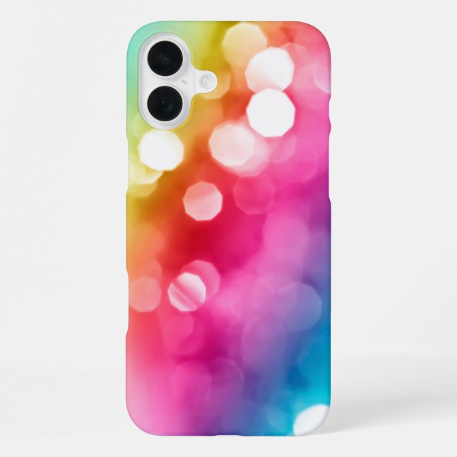 Abstrakter Glow iPhone 16 Plus Hülle (Rückseite)