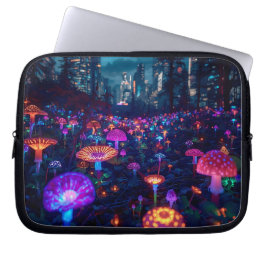 Abstrakter Glowfall-Hain 10' Laptopschutzhülle