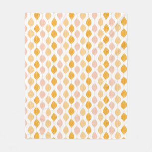 Abstrakter goldener ogee Musterhintergrund Fleecedecke