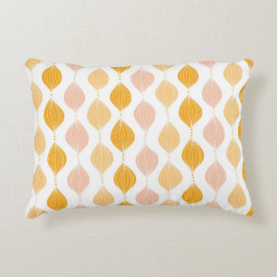 Abstrakter goldener ogee Musterhintergrund Zierkissen