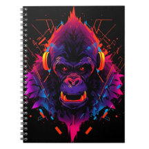 Abstrakter Gorilla in hellen Farben