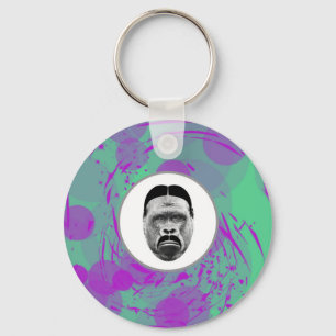 Abstrakter Gorilla-Schlüsselanhänger Schlüsselanhänger