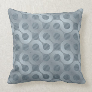 Abstrakter grauer Flusshintergrund Kissen