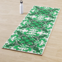 Abstrakter grüner Mandala-Psychedelischer Schmette