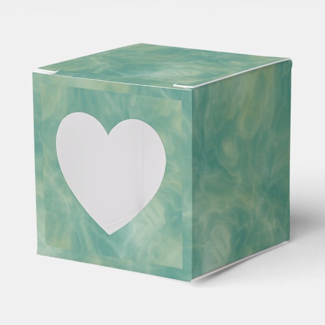 abstrakter grüner Marmor Geschenkschachtel (Vorderseite)