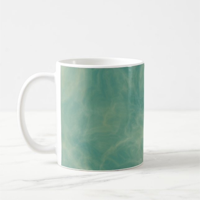 abstrakter grüner Marmor Kaffeetasse (Links)