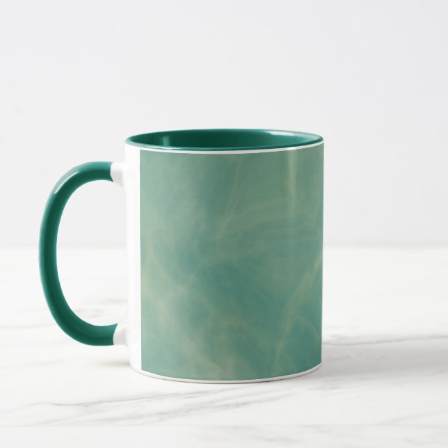 abstrakter grüner Marmor Tasse (Links)