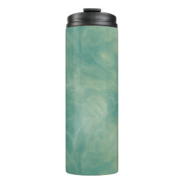 abstrakter grüner Marmor Thermosbecher