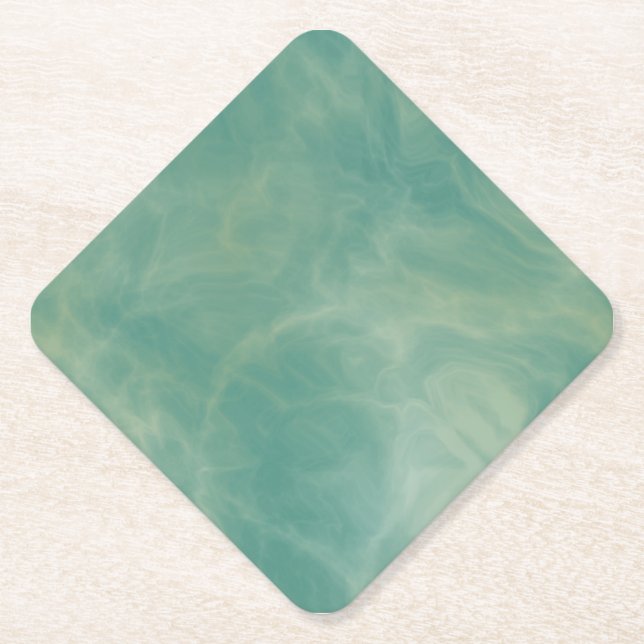 abstrakter grüner Marmor Untersetzer (Vorderseite)