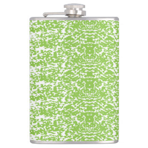 abstrakter, grüner und weißer Hintergrund Flachmann