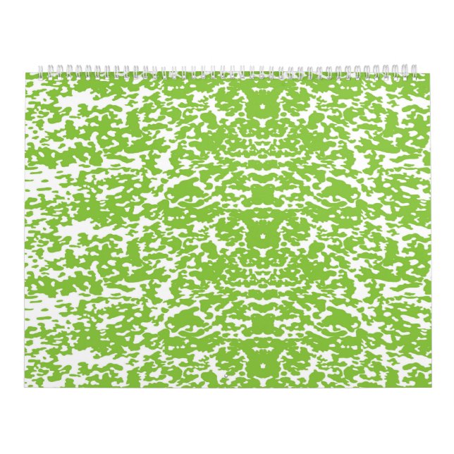 abstrakter, grüner und weißer Hintergrund Kalender (Titelbild)