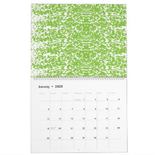 abstrakter, grüner und weißer Hintergrund Kalender