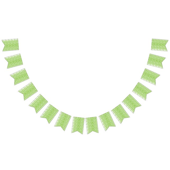 abstrakter, grüner und weißer Hintergrund Wimpelkette (Alle)