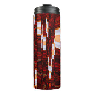 abstrakter Grunge-Hintergrund mit Glitch-Effektabs Thermosbecher