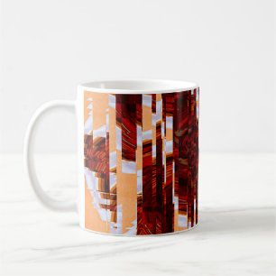 abstrakter Grunge-Hintergrund mit glitzerndem Effe Kaffeetasse