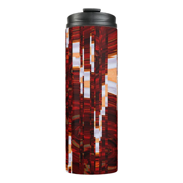 abstrakter Grunge-Hintergrund mit glitzerndem Effe Thermosbecher (Vorderseite)