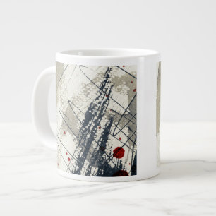 Abstrakter Grunge-Hintergrund, Tinte Textur.2 Jumbo-Tasse