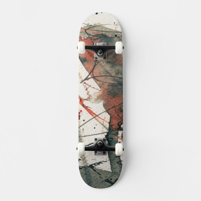 Abstrakter Grungehintergrund, Skateboard (Vorderseite)