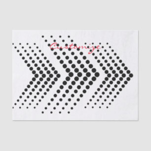 Abstrakter Halbton Circle Zigzag Zickzack Seidenpapier