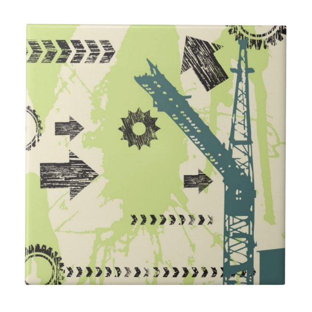 Abstrakter HalloTechnologie Hintergrund Fliese (Vorderseite)