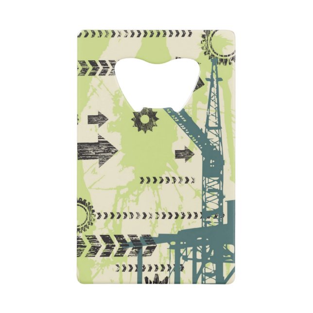 Abstrakter HalloTechnologie Hintergrund Geldbeutel Flaschenöffner (Vorderseite)