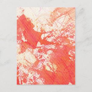 Abstrakter, handgemalter Aquarellhintergrund. 2 Postkarte