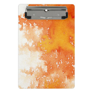 Abstrakter handgemalter Watercolorhintergrund. 2 Mini Klemmbrett