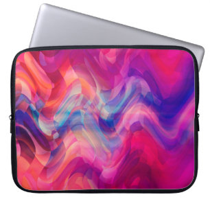 Abstrakter, hellrosa, bunter Hintergrund. Eleg Laptopschutzhülle